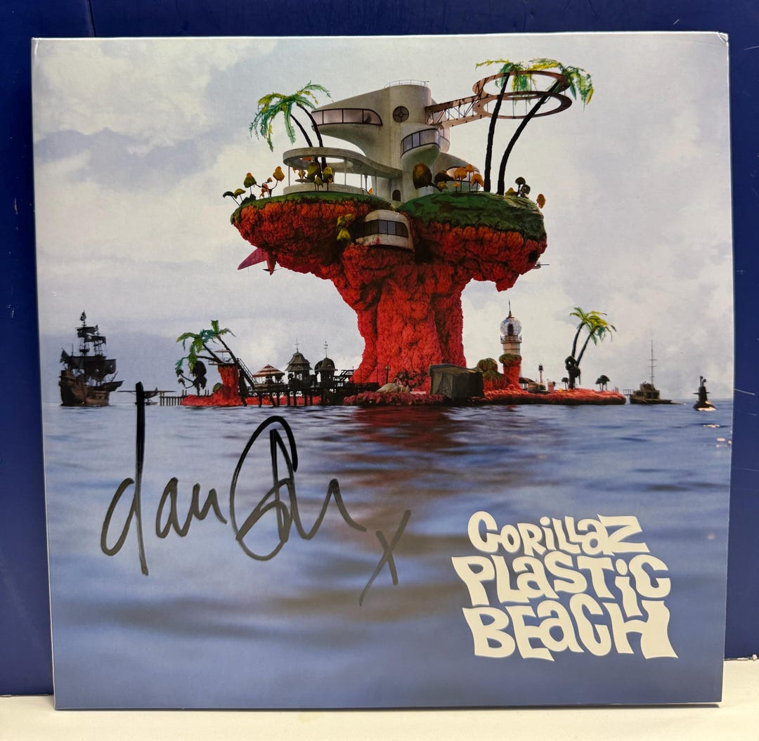 Gorillaz - Plastic Beach - New Signed by Damon Albarn Vinyl LP