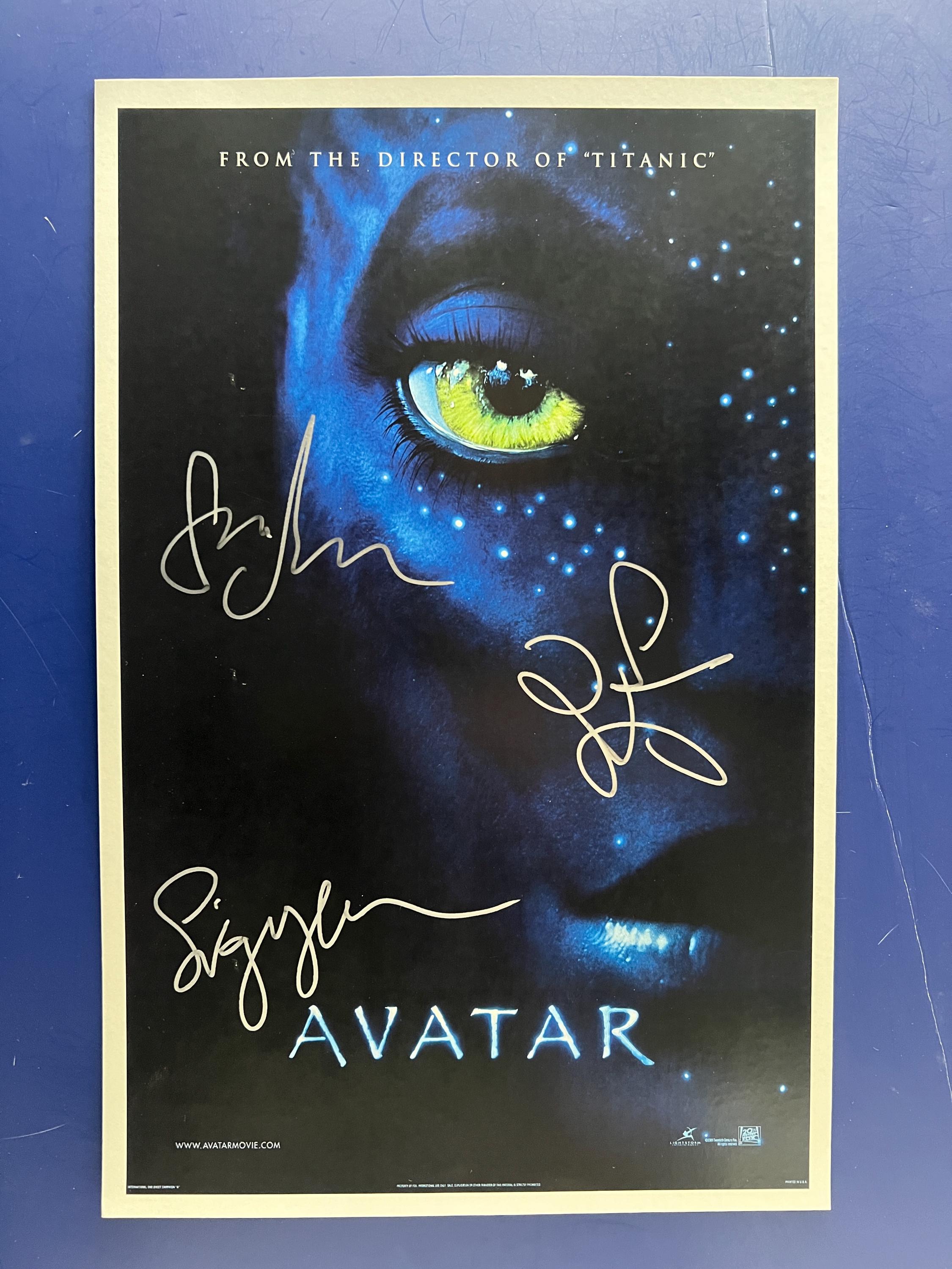 ゾーイサルダナアバターオートグラフ直筆サイン