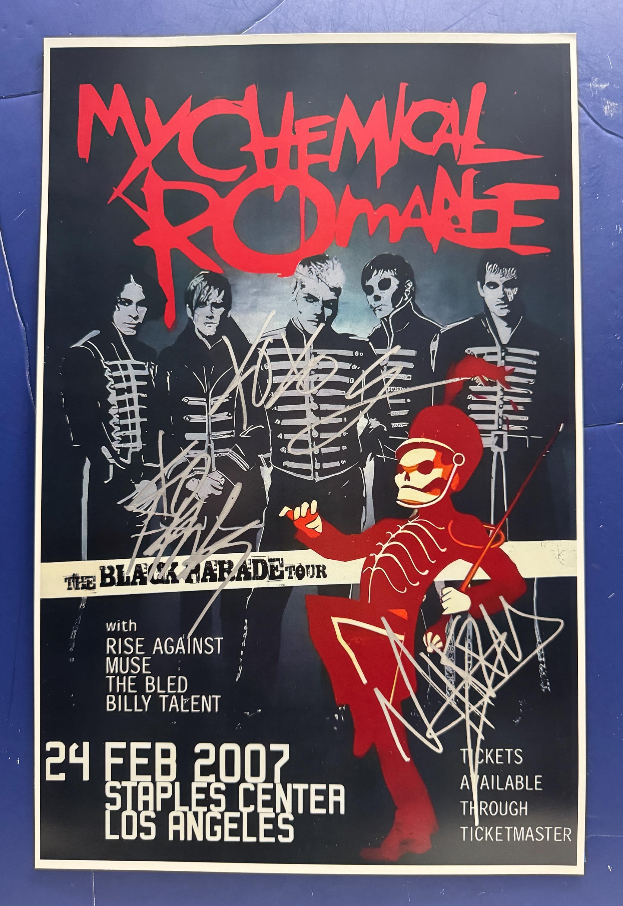 My Chemical Romance Autograph - Etsy
