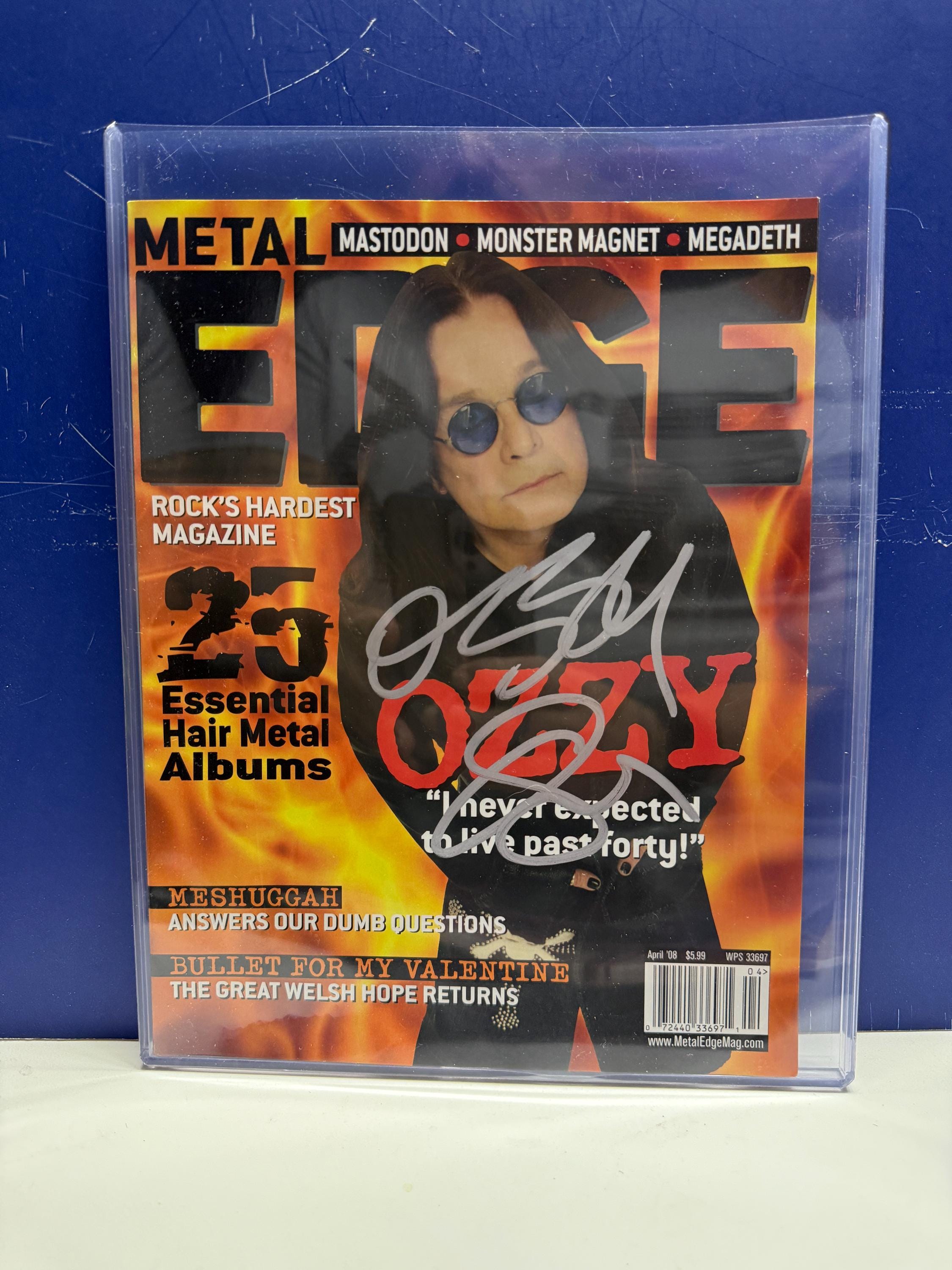Signed ozzy osbourne memorabilia - Etsy 日本