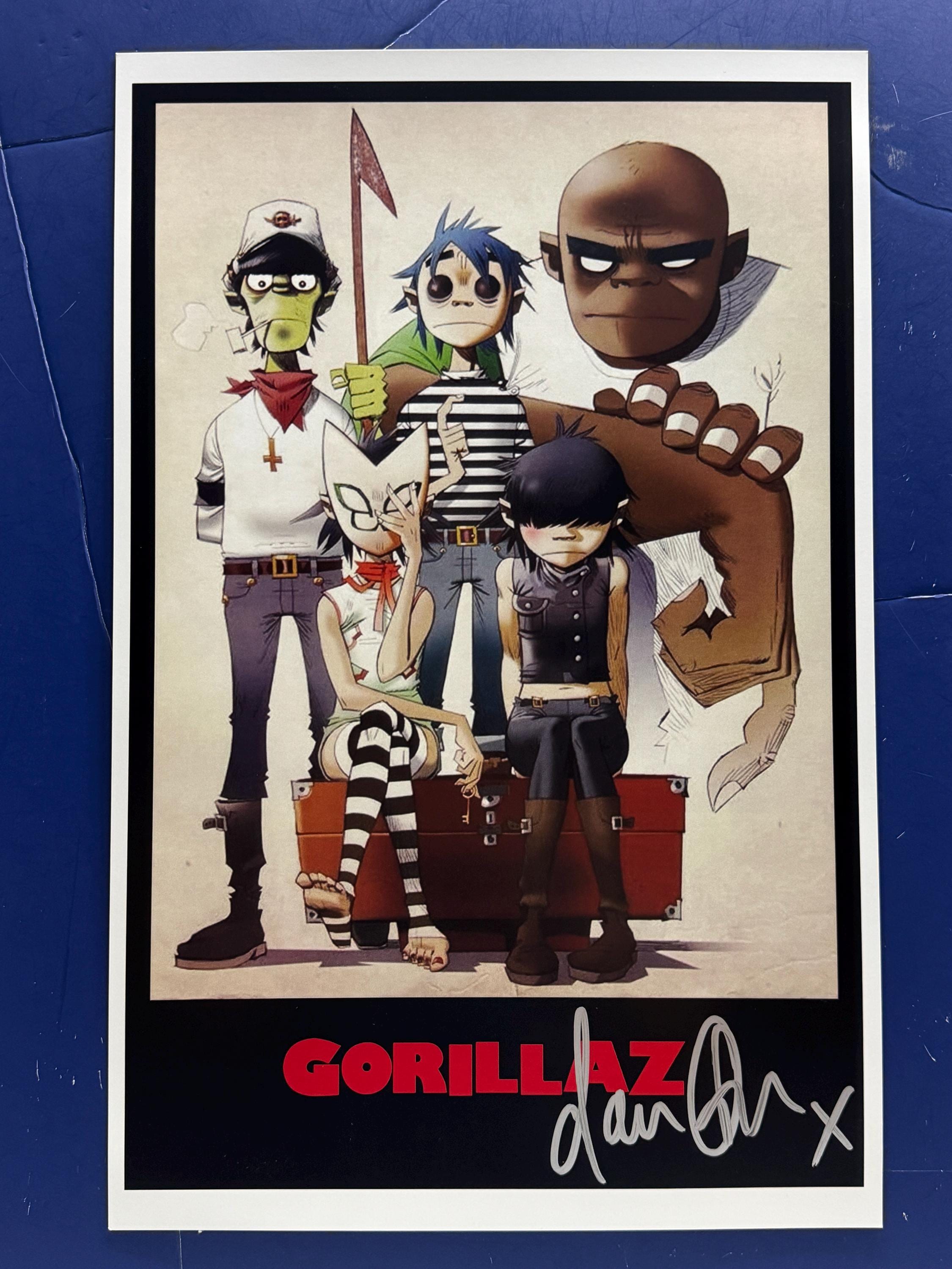 GORILLAZ - Damon Albarn Signed Music Poster Coa AUTHENTICATED - Etsy