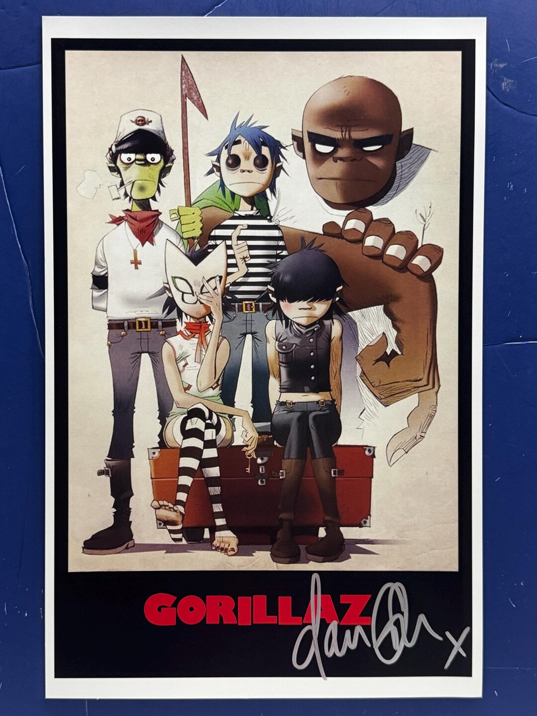 GORILLAZ - Damon Albarn Signed Music Poster Coa AUTHENTICATED - Etsy