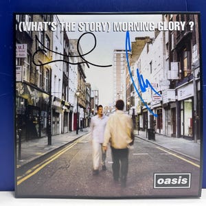 Oasis - (What's The Story) Mornin Glory ? - New Signed By Liam Gallagher and Noel Gallagher  Vinyl LP Record COA AUTHENTICATED