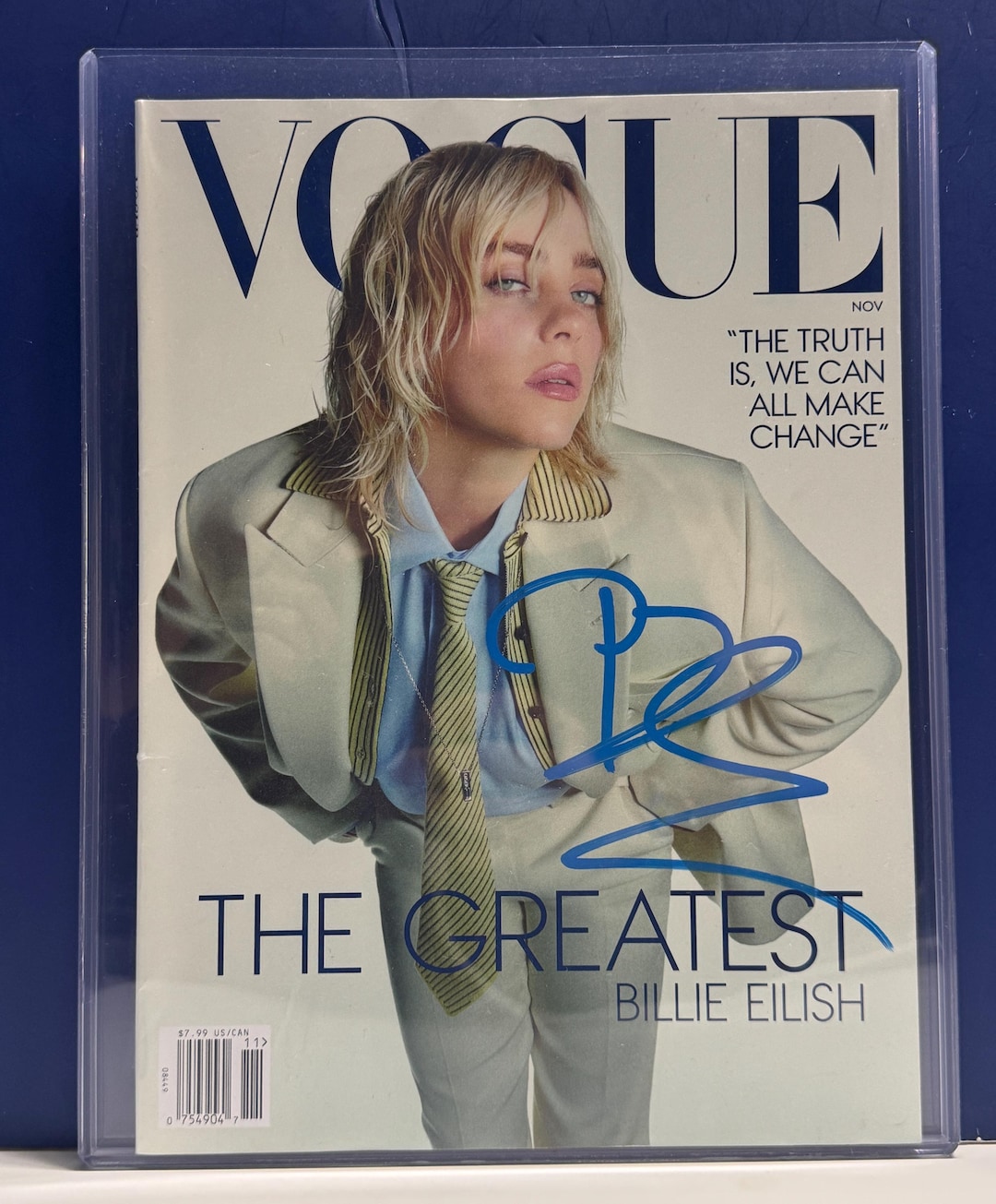 Billie Eilish - VOGUE Nov 2024 - New Signed Magazine COA