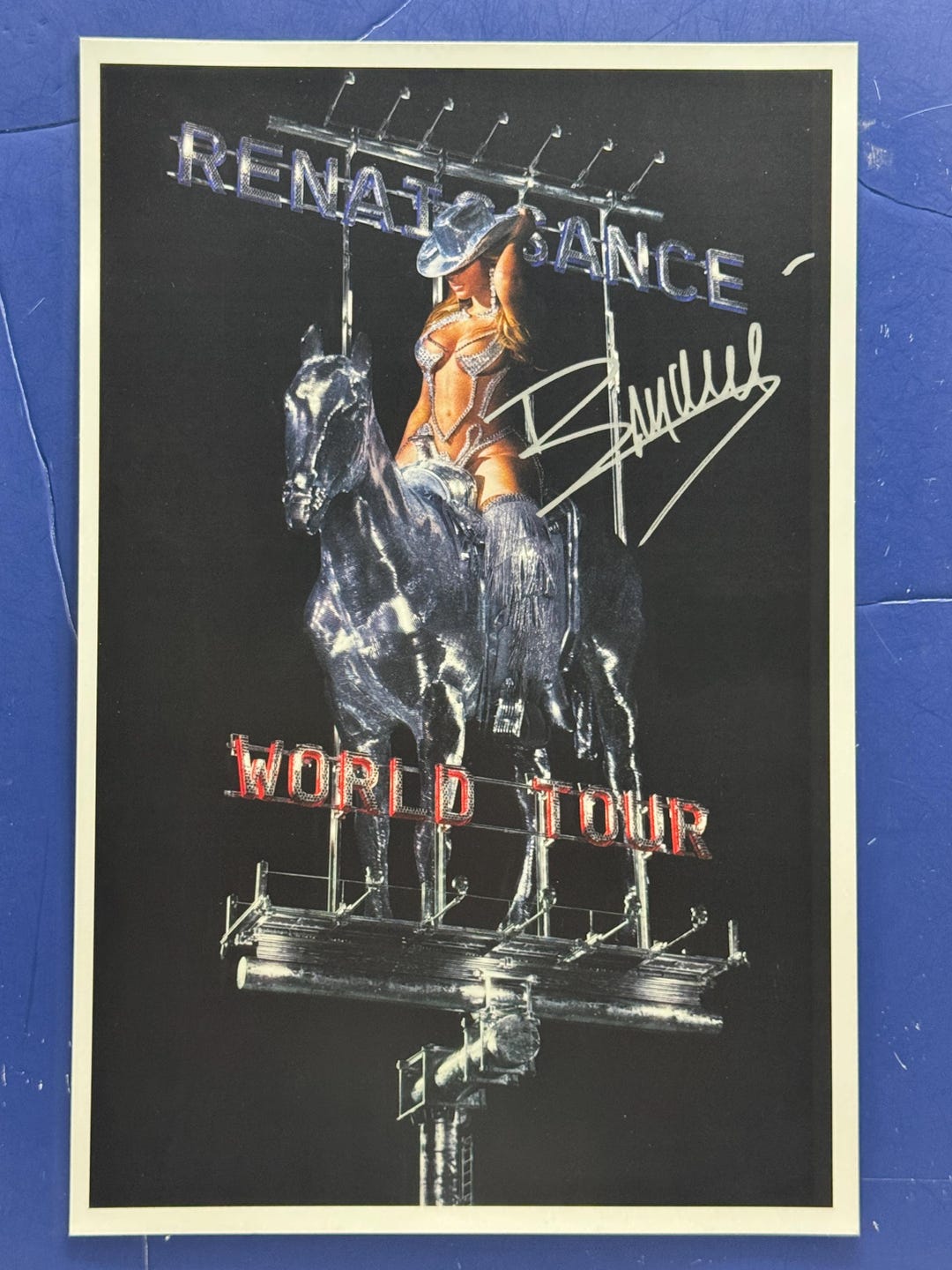 BEYONCE - Renaissance World Tour Signed Music Poster COA AUTHENTICATED ...