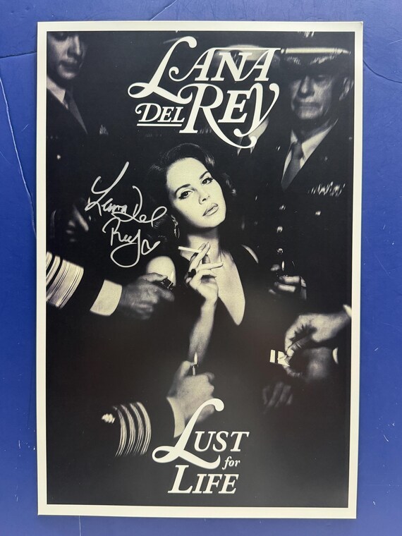 Lana Del Rey Lust for Life サイン入り Lana Del Rey - Lust for Life - Signed Music Poster COA