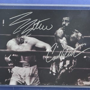 ドルフ・ラングレン&シルベスター・スタローン直筆サインカード【セット販売】 ドルフ・ラングレン&シルベスター・スタローン直筆サインカード【2枚