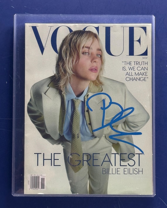 【値下げしました】 VOGUE 2024年11月号 ビリー・アイリッシュ Billie Eilish - VOGUE Nov 2024 - New Signed Magazine COA