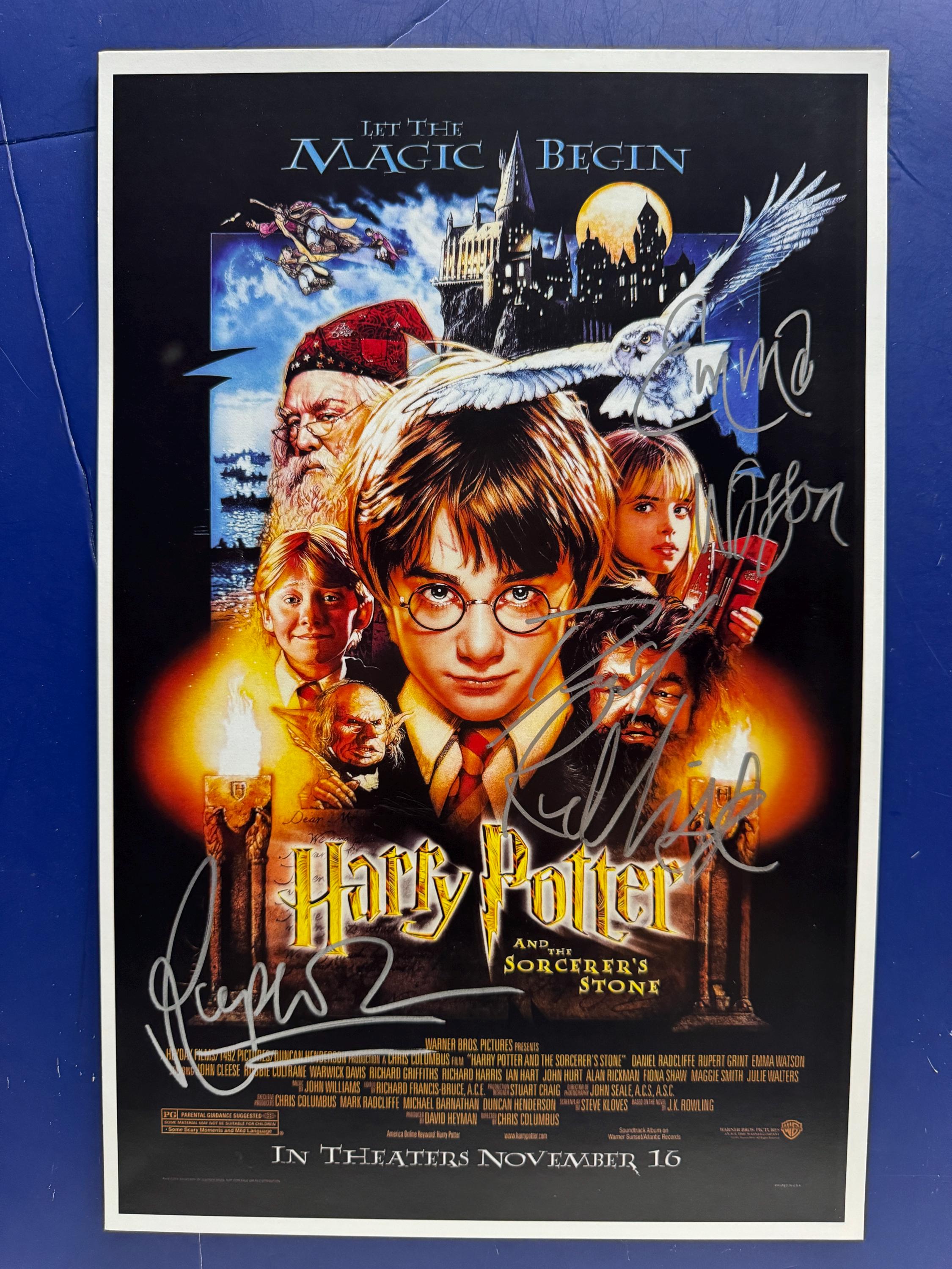 Harry Potter and the Sorcerer's Stone Cast-members Signed Movie