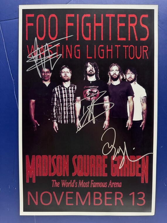 Foo Fighters - Wasting Light Tour Concert Music Poster COA