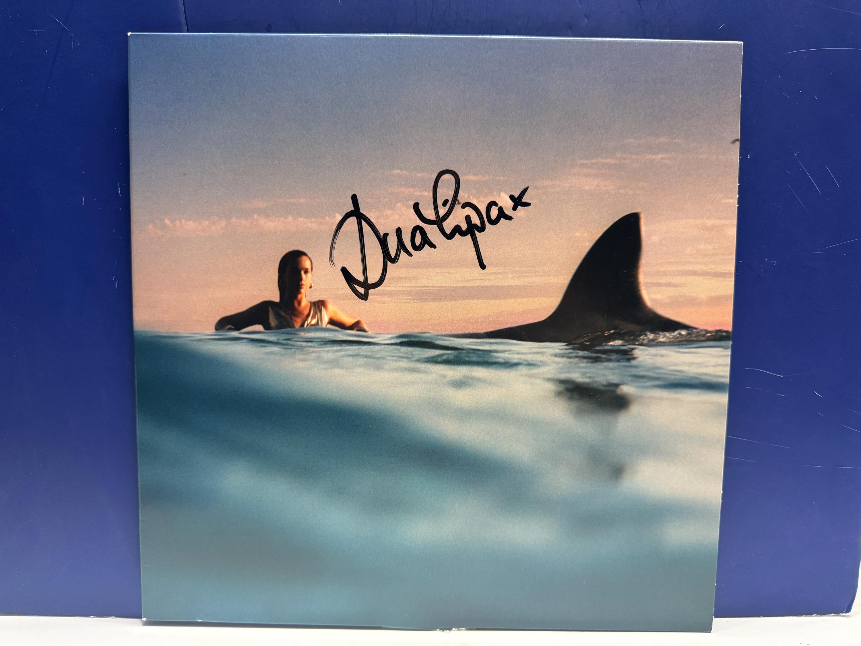 Dua Lipa　Radical Optimism　直筆サイン入りレコード Dua Lipa Radical Optimism Deluxe Vinyl (Blue & White) with