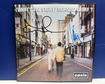 Oasis Noel Gallagher & Liam Gallagher Autographed Vinyl Inner