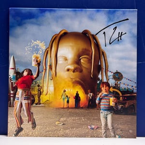 Travis Scott - Astroworld - Nuevo disco de vinilo LP firmado por Travis Scott con certificación de autenticidad