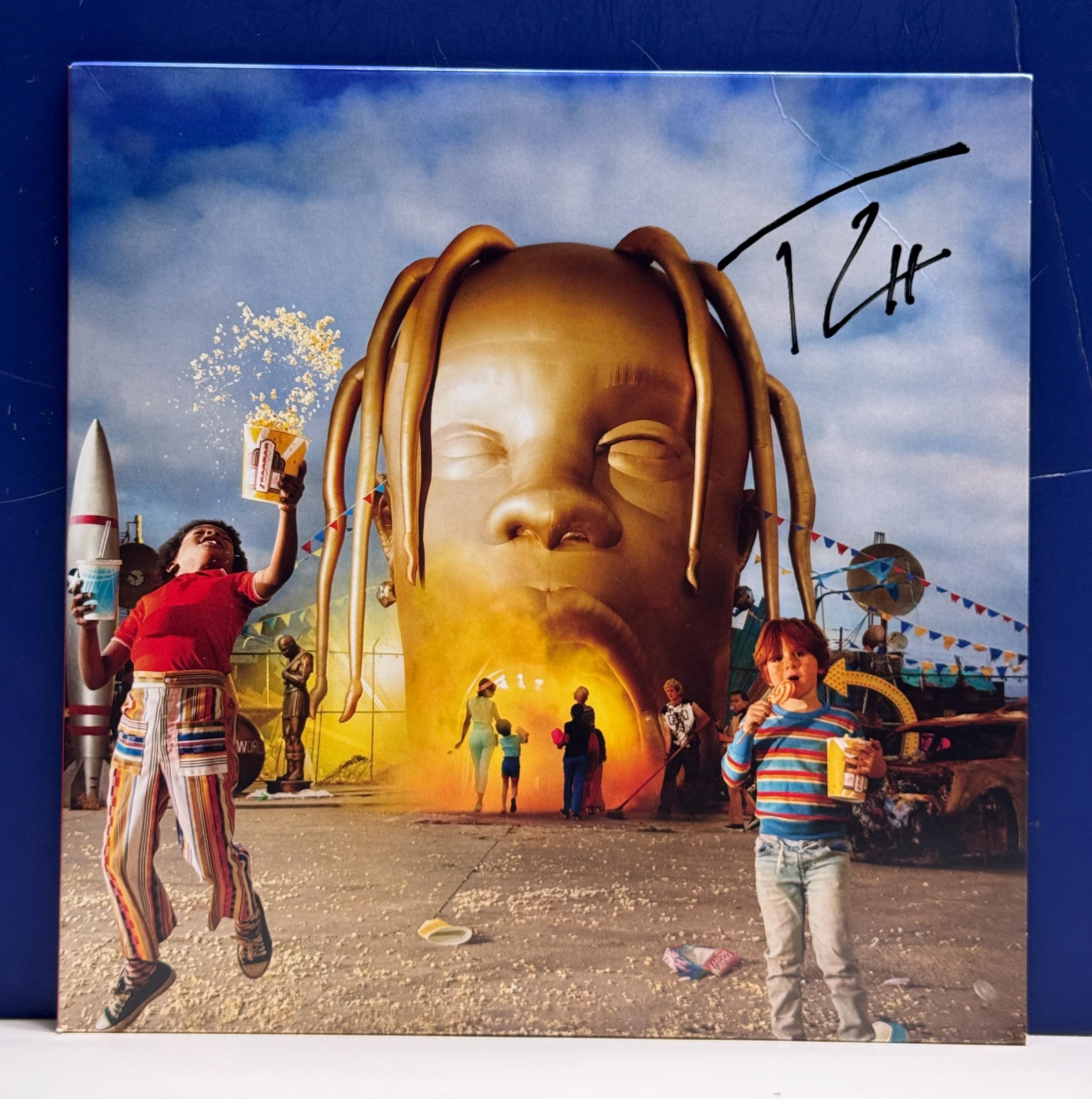 Travis Scott - Astroworld - 新品 Travis Scott 直筆サイン入り LP