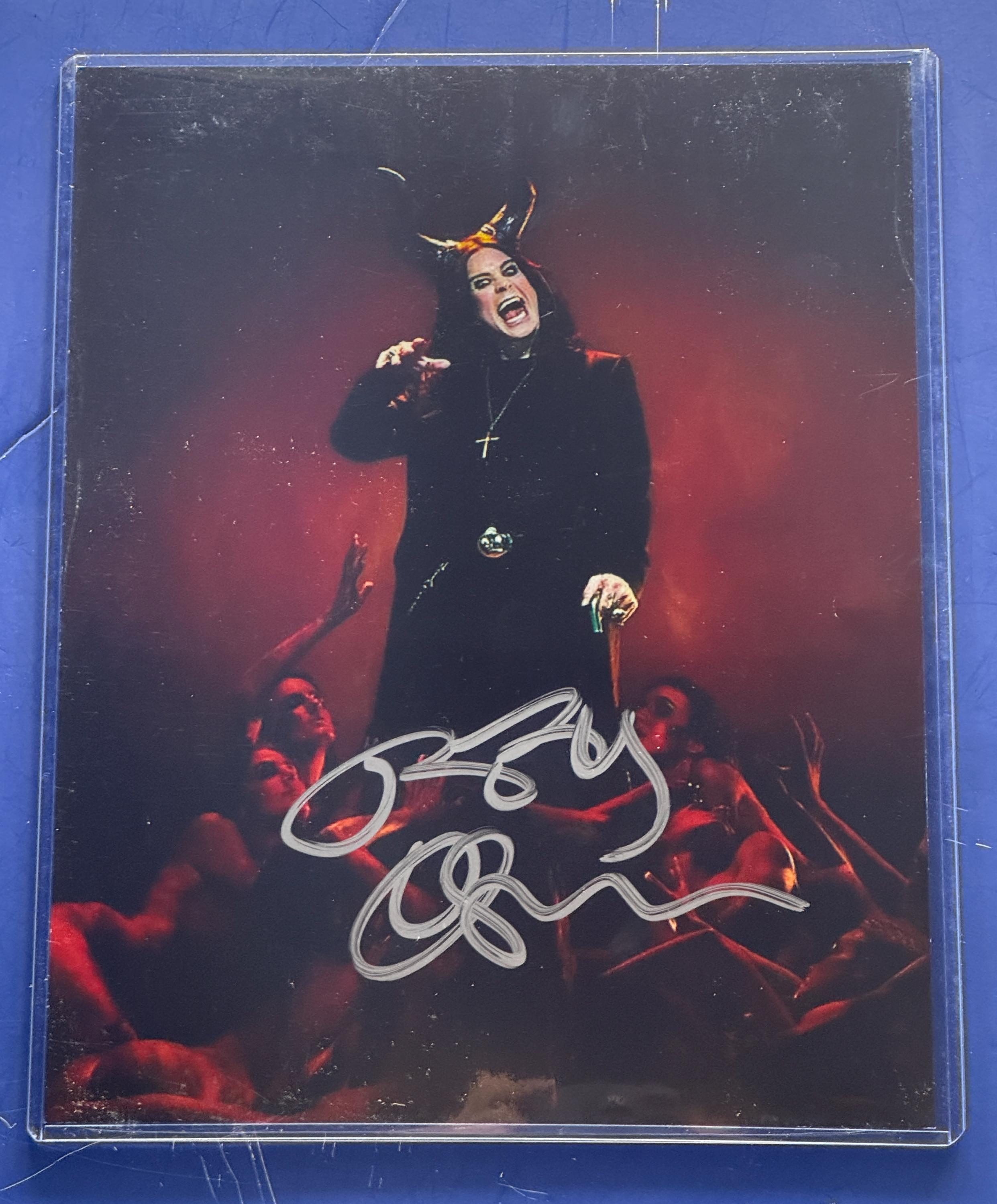 Signed ozzy osbourne memorabilia - Etsy 日本