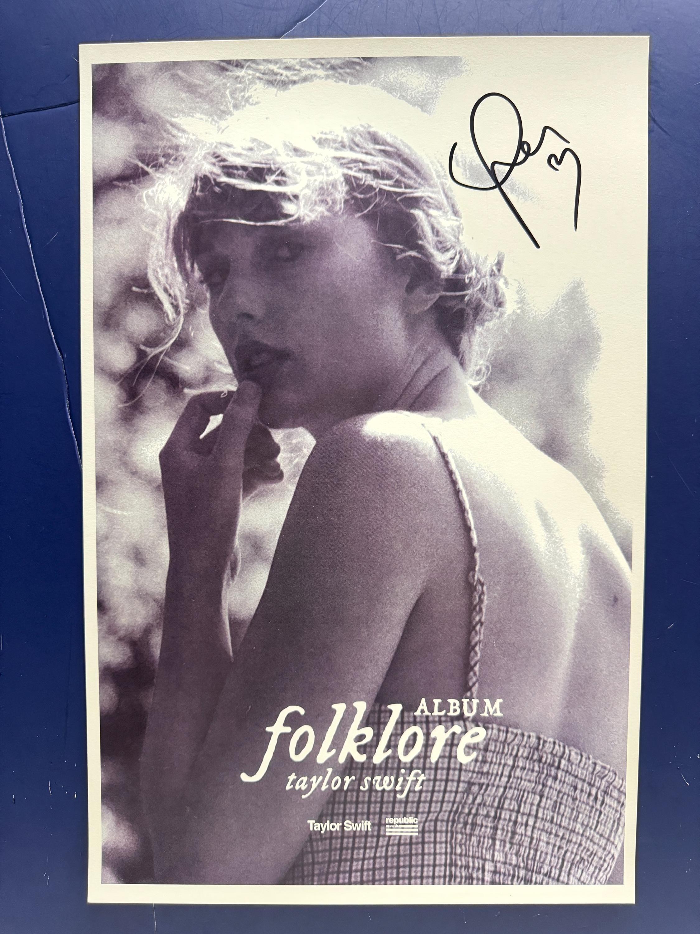 Taylor Swift folklore レア ポスター/ リトグラフ Taylor Swift Folklore Lithograph | eBay