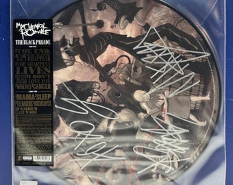 Vintage MCR My Chemical Romance the Black Parade CD Fully Signed