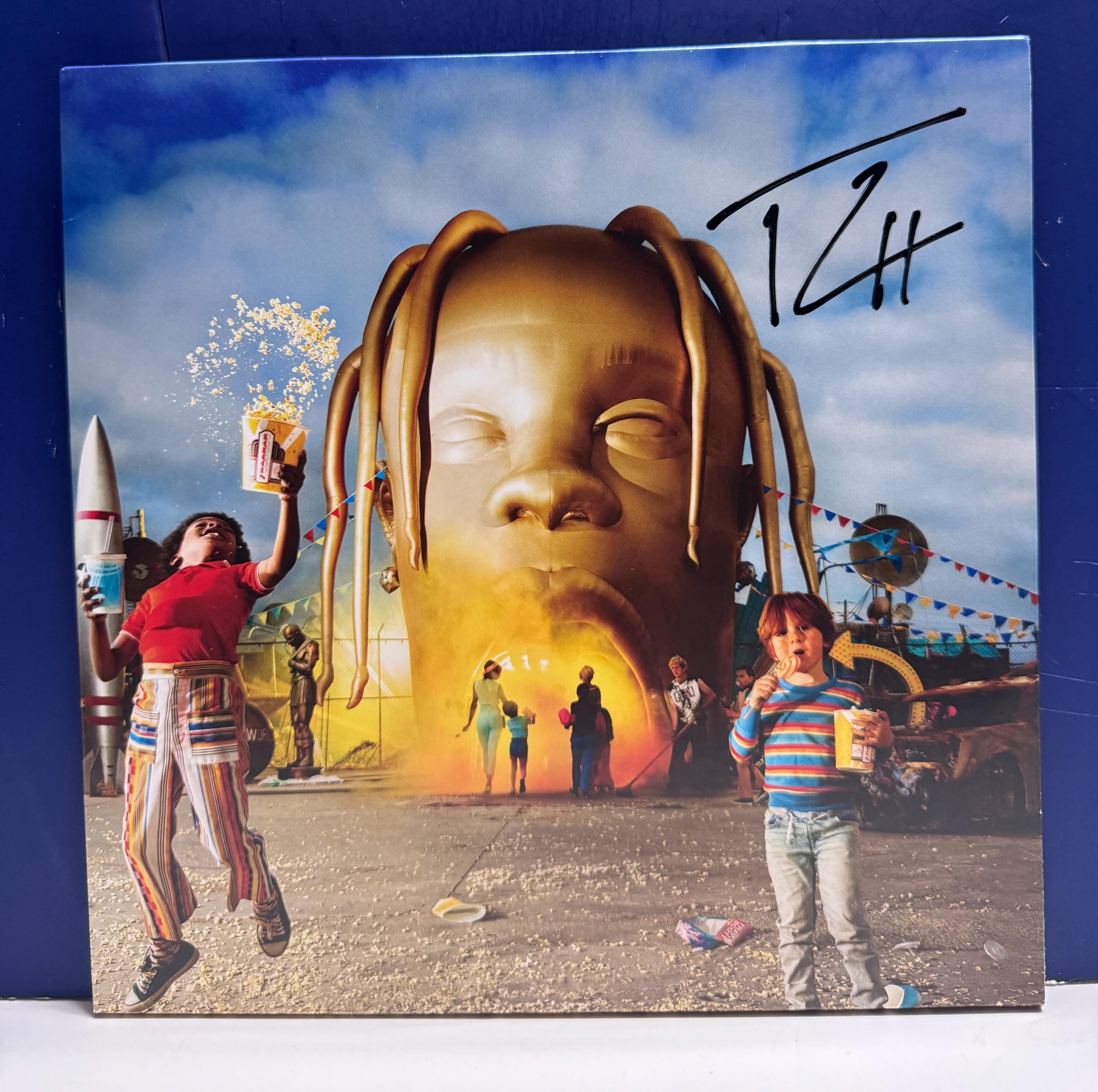 Travis Scott - Astroworld - 新品 Travis Scott 直筆サイン入り LP