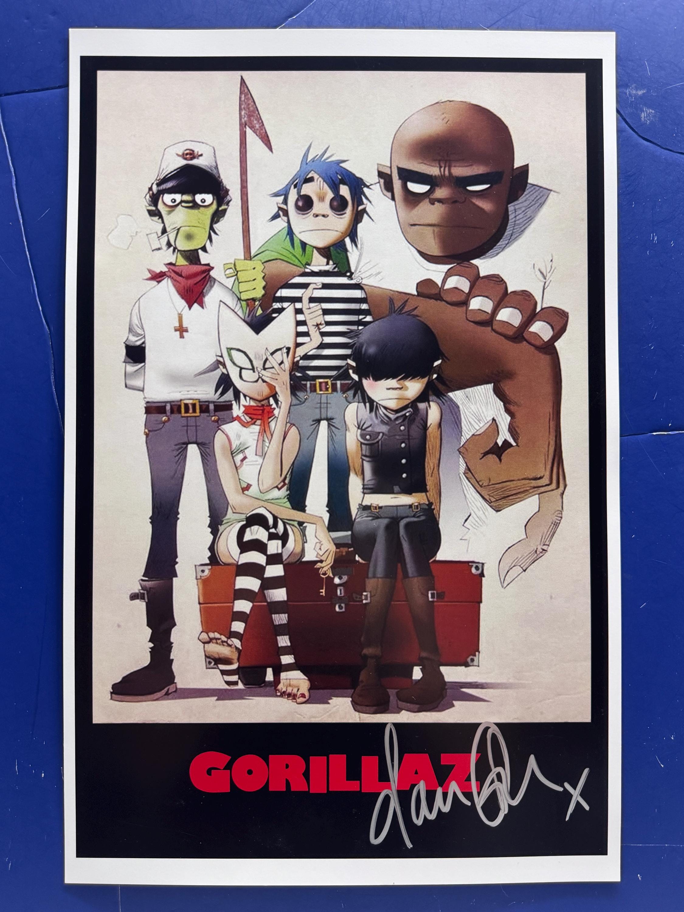 GORILLAZ - Damon Albarn Signed Music Poster Coa AUTHENTICATED - Etsy