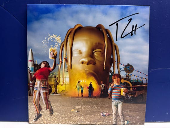Travis Scott - Astroworld - 新品 Travis Scott 直筆サイン入り LP