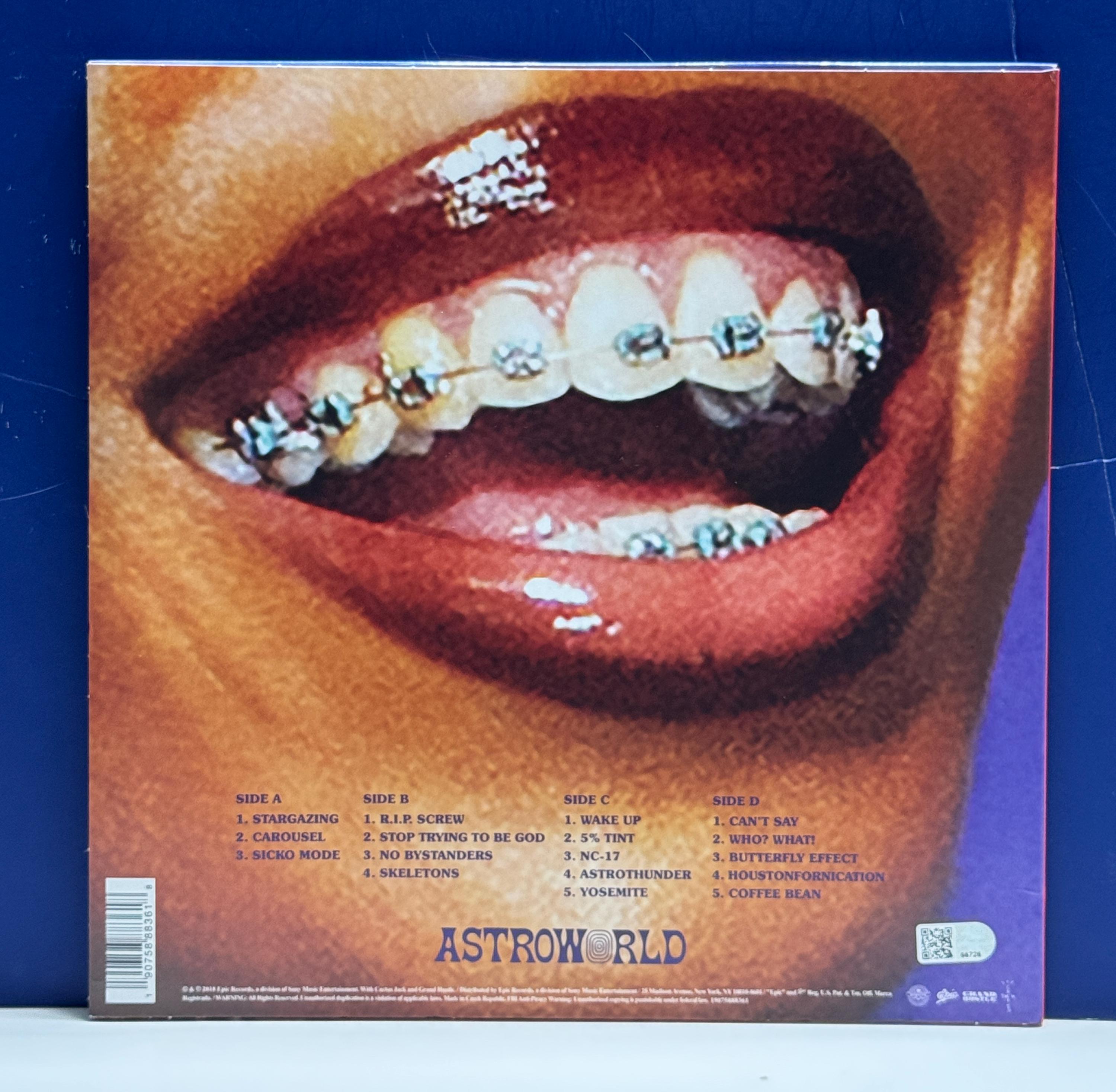 Travis Scott - Astroworld - 新品 Travis Scott 直筆サイン入り LP