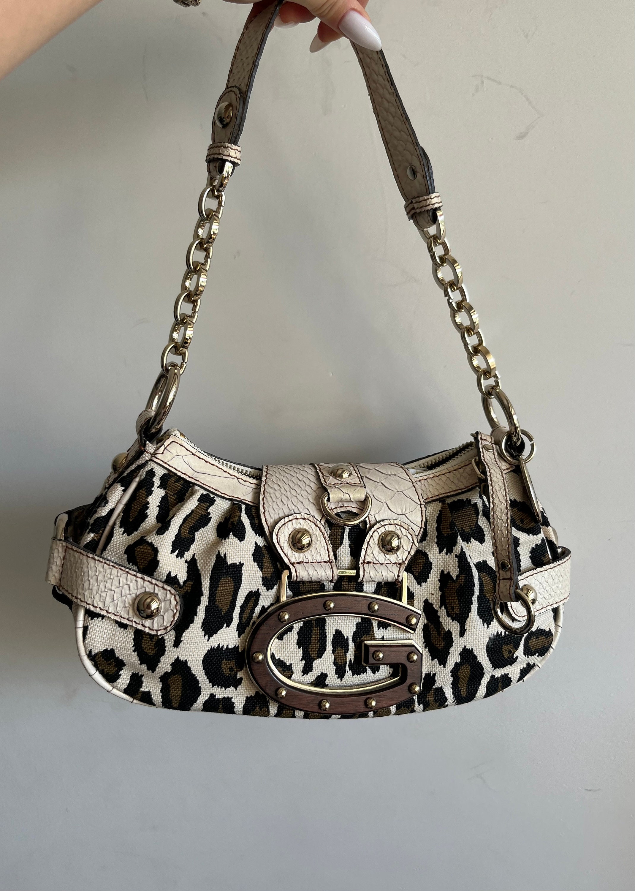 Vintage GUESS Bag Leopard Y2k 2000s - Etsy