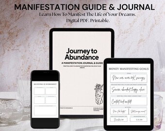 Digital Manifestation Journal - Manifest Your Dreams, Instant Download