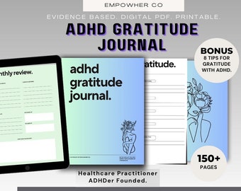 Mindful ADHD Journal: Daily Affirmations & Gratitudes for Mental Wellness