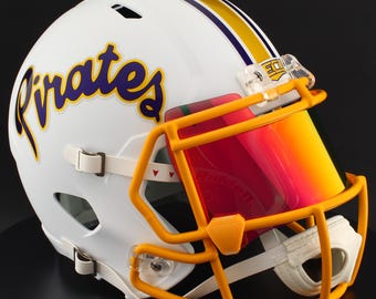 bearded expense football helmet East Carolina Pirates NCAA Riddell Speed Full Size Replica Football Helmet  with Customizable Visor!
