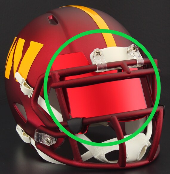 customized football helmet visors Blue Devil Eye-Shield Color Tinted Visor light polycarbonate in the industry NXTRND VZX Football Visor Black