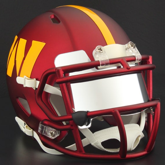 eastern washington football mini helmets Redskins UNSIGNED BLAZE Helmet Brand New — Coach's Collectibles Decorated with authentic Washington Commanders logos facemask chinstrap and foam padding this durable ABS helmet is enclosed in a clear stackable dome display case Washington Huskies Riddell Speed Mini