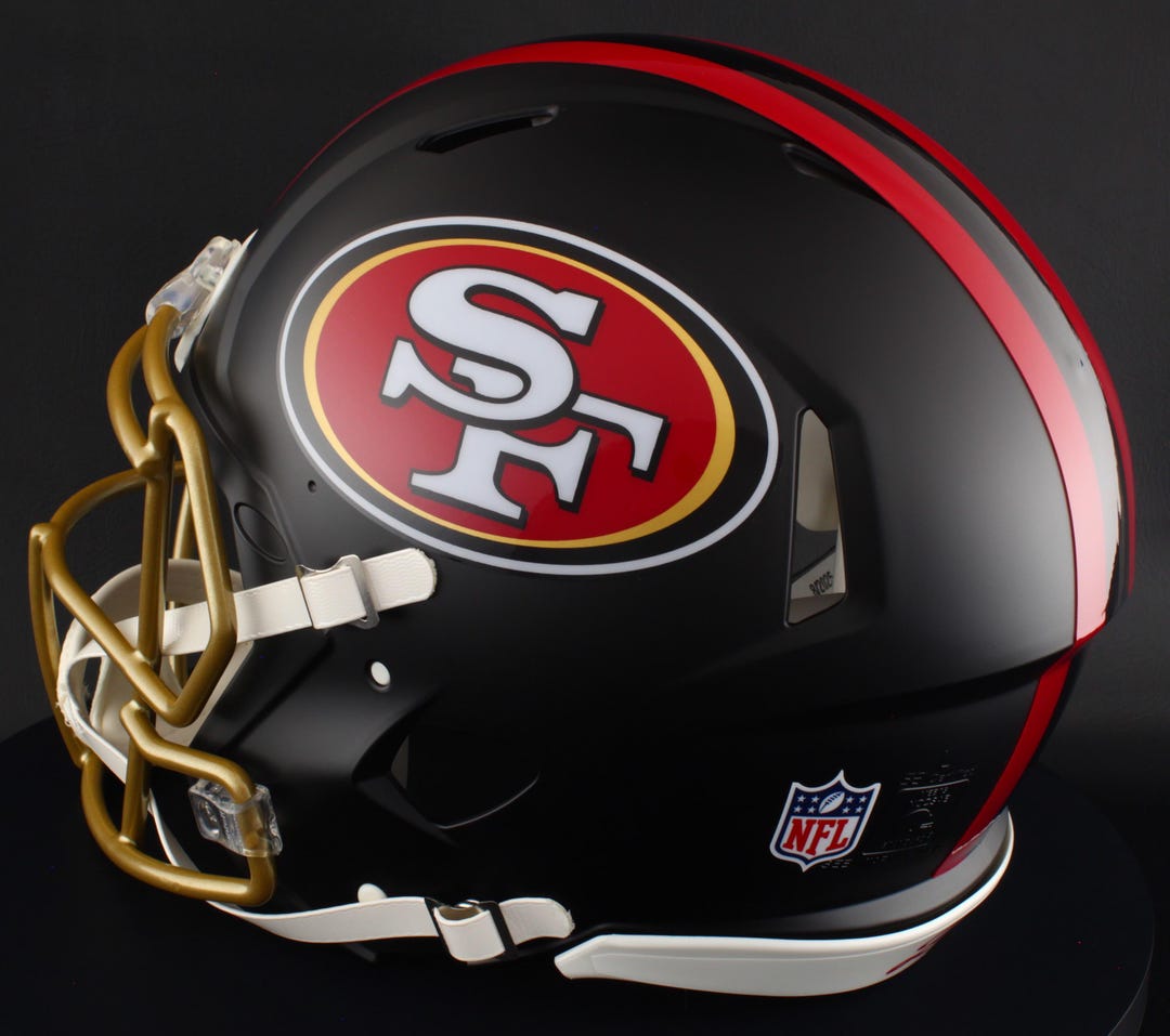 San Francisco 49ers Riddell Speed Full Size Authentic NFL Football ...