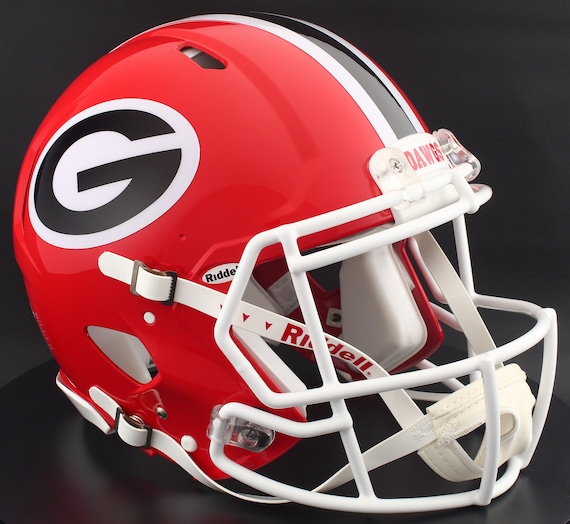 authentic georgia football helmet Georgia Bulldogs Riddell Speed Full Size Authentic Football Helmet