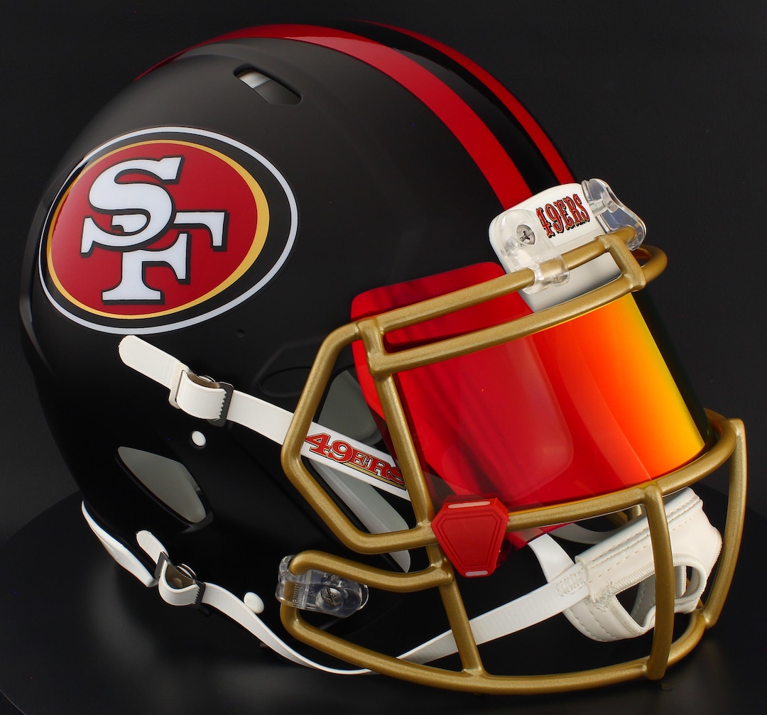 San Francisco 49ers NFL Riddell Speed Full Size Replica Football Helmet ...