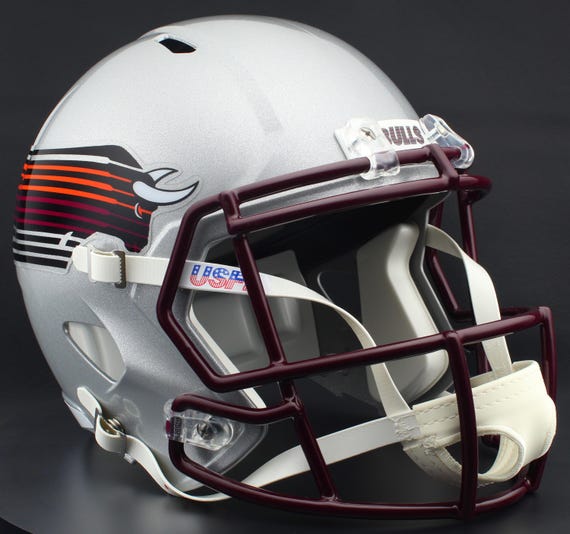 bull ring football helmet Fresno State Bulldogs NCAA Riddell Speed Mini : Sports & Outdoors point chinstrap The Man Behind the Mask(s)
