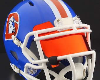 Denver Broncos NFL Riddell Speed Mini Football Helmet w/ EYE SHIELD Visor