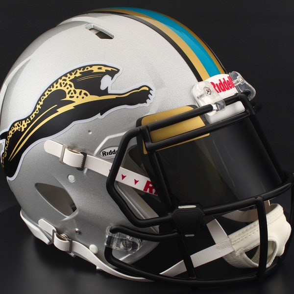 Build it YOUR way!  *CUSTOM* Jacksonville Jaguars NFL Riddell Speed Full Size Authentic Throwback Football Helmet