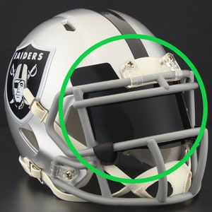 BLACK Mini Eye Shield / Visor for Las Vegas Raiders NFL Mini Football Helmet