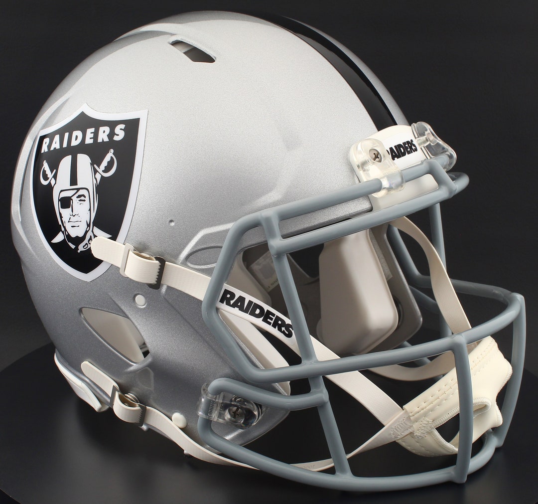 Las Vegas Raiders Riddell Speed Full Size Authentic NFL Football Helmet ...
