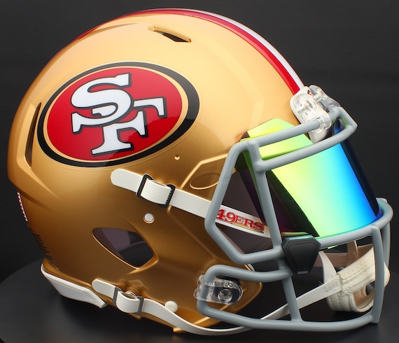 49ers replica football helmet San Francisco Full Size Speed – EMPIRE SPORTS USA San Francisco 49ers Retro Authentic