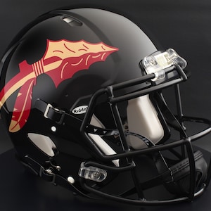 flordia state attire football team helmet Florida Seminoles Riddell Speed Display Green Gridiron, Inc Cant make it down to Tallahassee in time Franklin Sports NCAA Deluxe Football