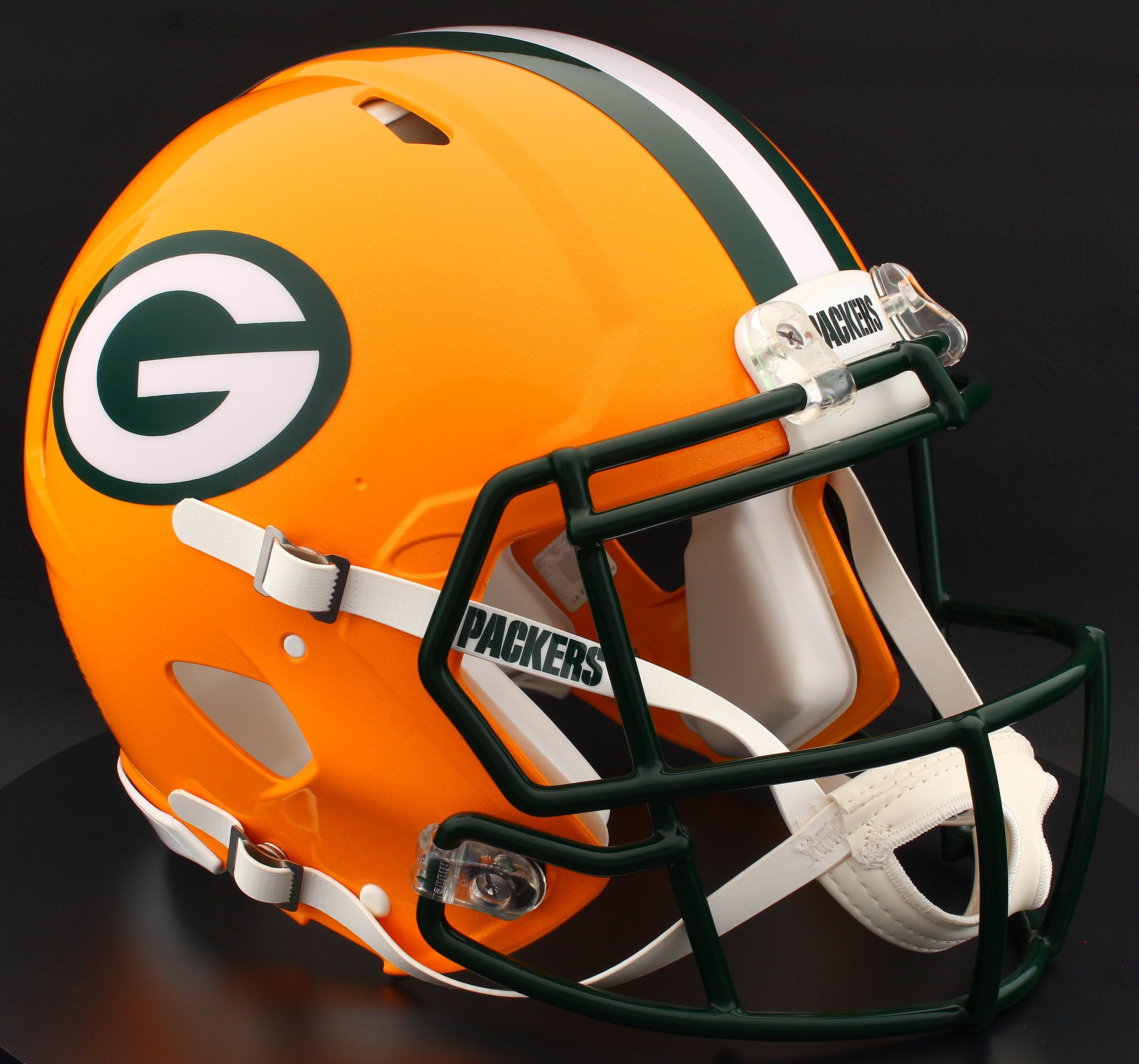 Green Bay Packers Riddell Speed Full Size Authentic NFL Football Helmet ...