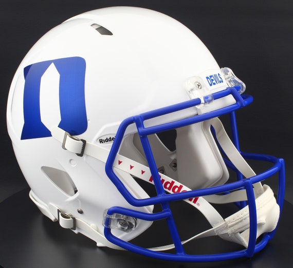 blue devil football helmets Duke Devils Revolution SPEED Mini Helmet SP face mask Duke Blue Devils NCAA Riddell