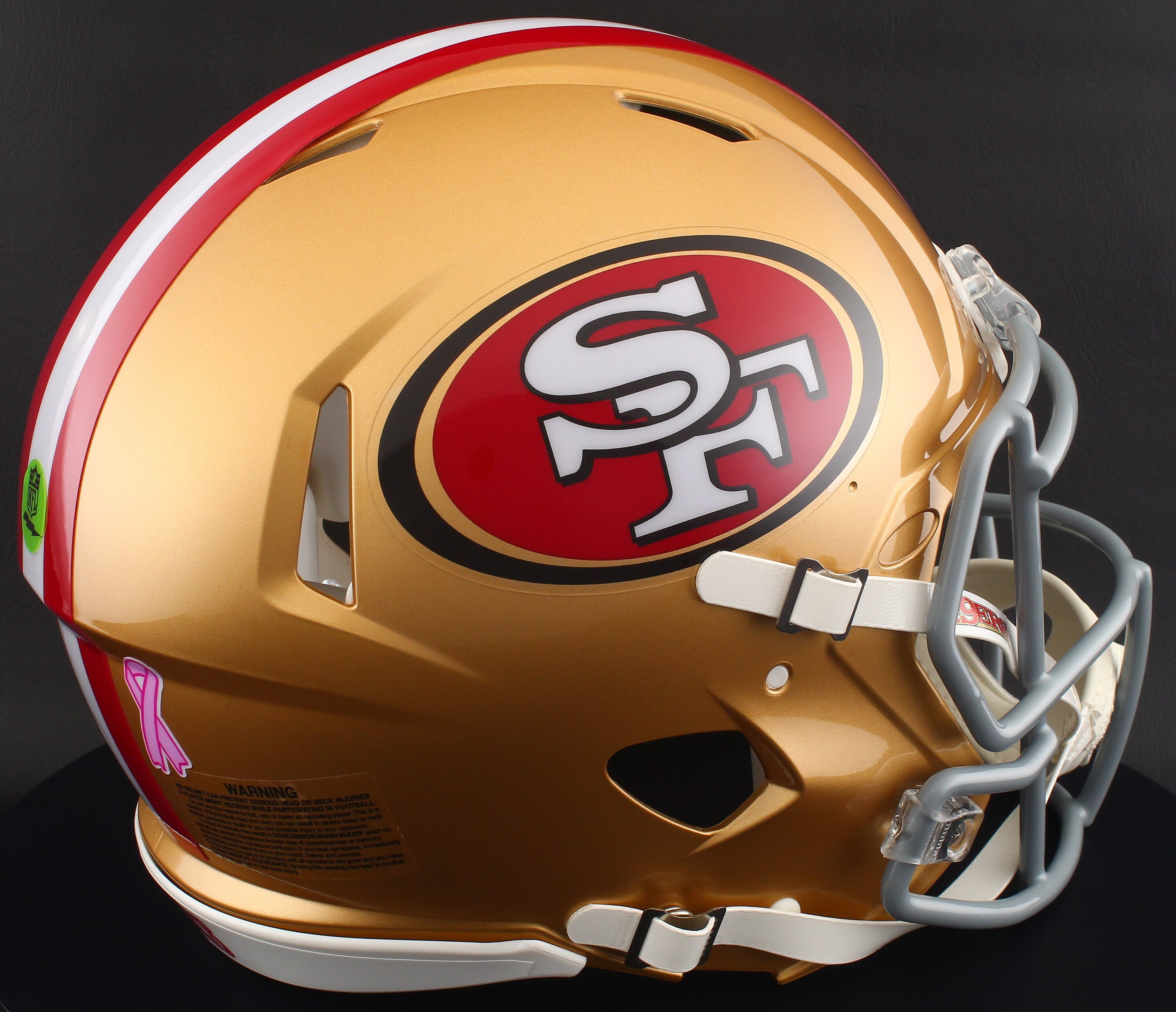 San Francisco 49ers NFL Riddell Speed Full Size Replica Football Helmet ...