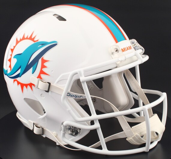 Miami Dolphins Riddell Speed Full Size Authentic NFL Football Helmet - Etsy  Australia