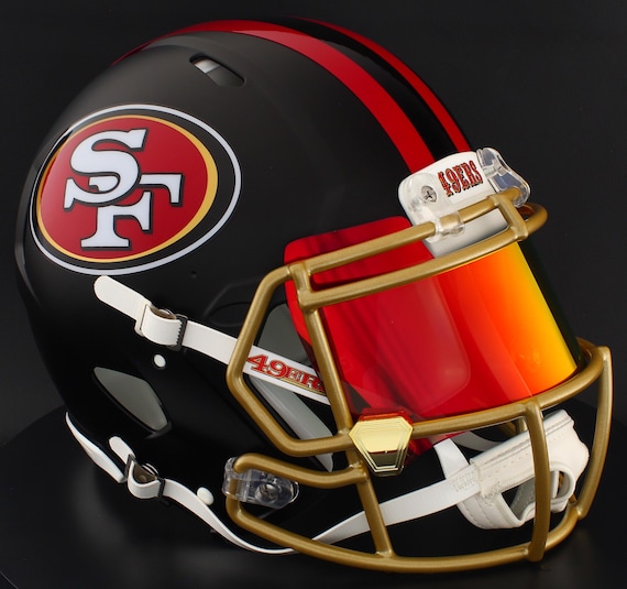 San Francisco 49ers NFL Riddell Speed Full Size Replica Football Helmet  With Customizable Visor! - Etsy