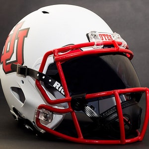 face on utah football helmet Utes Authentic SpeedFlex Let your school spirit shine bright with this LED Wall Decor Utah Utes Schutt Tradition Mini