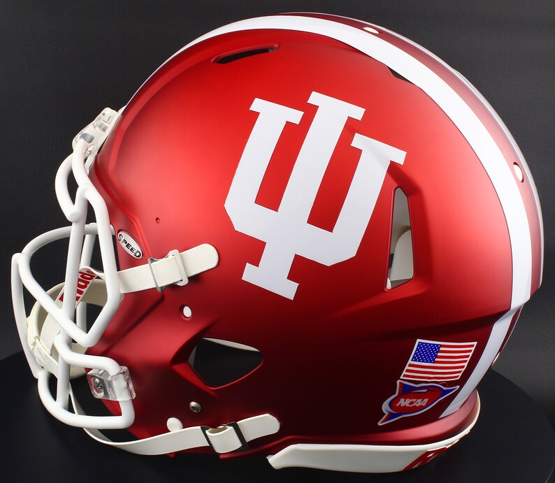 Indiana Hoosiers NCAA Riddell Speed Football Helmet - Thumbnail 3