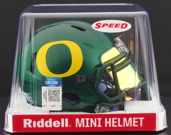 Authentic Oregon Ducks Riddell Revo Speed GAME USED Football Helmet