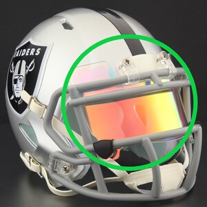 RAINBOW Mini Eye Shield / Visor for Las Vegas Raiders NFL Mini Football Helmet